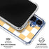 Yellow and White Checkerboard Galaxy S25 Clear Case